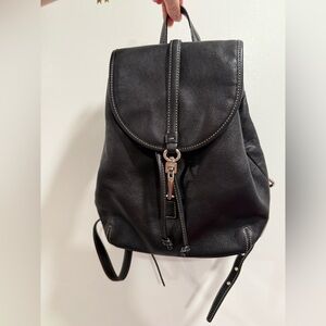 Coach Y2K Hampton Black Leather Mini Backpack